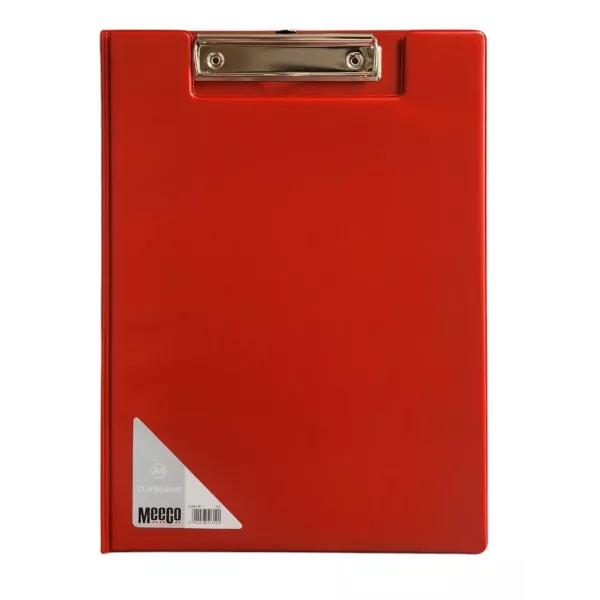 MEECO A4 Clipboard with Flip Cover - Red MEECO A4 Clipboard with Flip Cover - Red