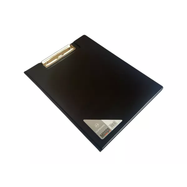 MEECO A4 Clipboard with Flip Cover - BLACK