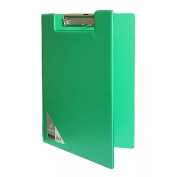 MEECO A4 Clipboard with Flip Cover - GREEN MEECO A4 Clipboard with Flip Cover - GREEN