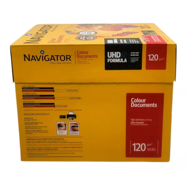 NAVIGATOR COLOUR DOCUMENTS A4 White Paper 120gsm - BOX