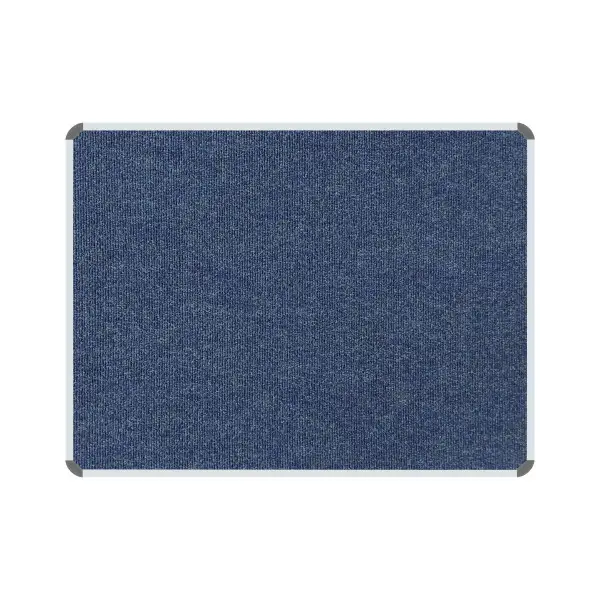 PARROT Bulletin Board Ribbed Aluminium Frame 1200 x 1000mm - Denim
