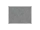 PARROT Bulletin Board Ribbed Aluminium Frame 1200 x 1000mm - Laurel