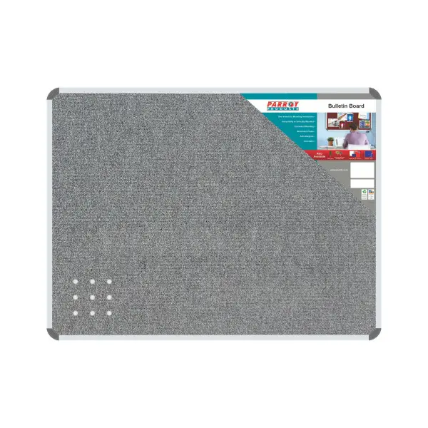 PARROT Bulletin Board Ribbed Aluminium Frame 1200 x 1000mm - Laurel