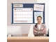 PARROT Bulletin Board Ribbed Aluminium Frame 1500 x 1200mm - Denim PARROT Bulletin Board Ribbed Aluminium Frame 1500 x 1200mm - Denim