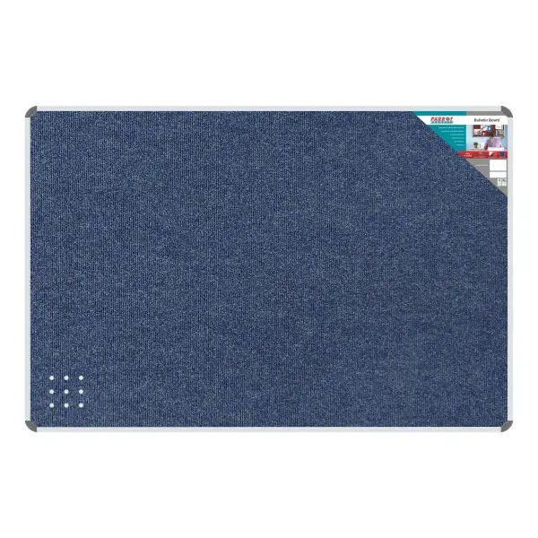 PARROT Bulletin Board Ribbed Aluminium Frame 1500 x 1200mm - Denim PARROT Bulletin Board Ribbed Aluminium Frame 1500 x 1200mm - Denim