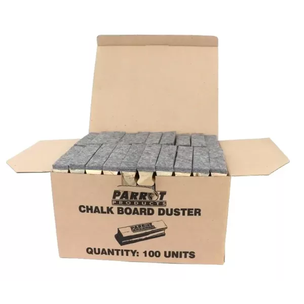 PARROT Duster Wood Chalk Board Boxed 100 Grey 150 X 35mm PARROT Duster Wood Chalk Board Boxed 100 Grey 150 X 35mm