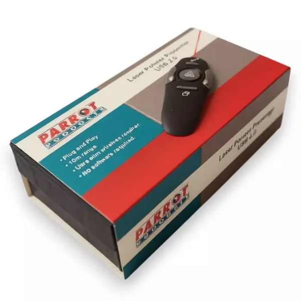 PARROT Laser Pointer Presenter (USB 2.0 Red Laser) PARROT Laser Pointer Presenter (USB 2.0 Red Laser)