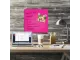Front view of Parrot Whiteboard Tile Magnetic in Pink color