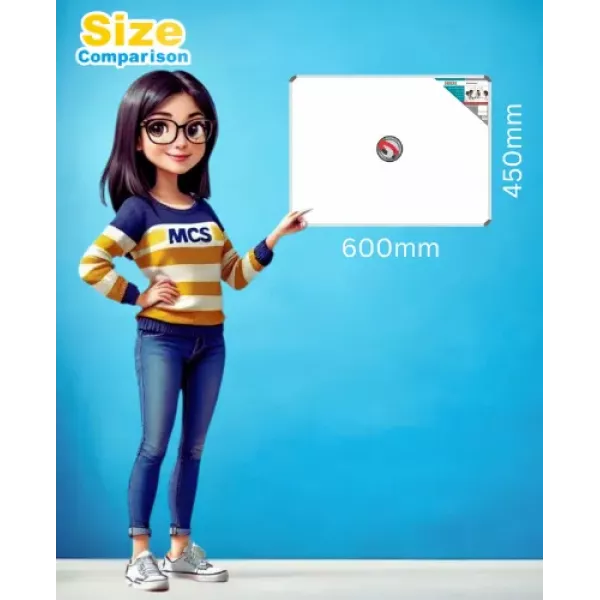 Parrot BD0920 Magnetic Whiteboard 600x450mm front product view