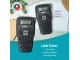 Parrot label printer front view with LCD screen and QWERTY keyboard