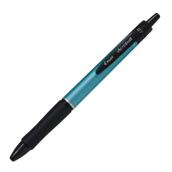 Pilot Acroball T-Series Ballpoint Pen 0.7mm – Metallic Green Barrel Front view of Pilot Acroball T-Series Ballpoint Pen with metallic Green barrel and black ink