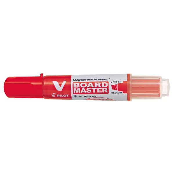 Pilot V Board Master Chisel Point Marker Red Refillable