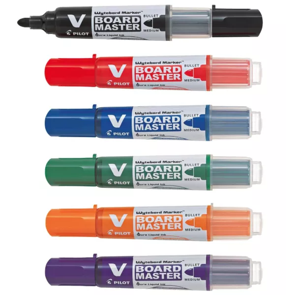 Pilot V Board Master Bullet Point Markers with Magnetic Holder