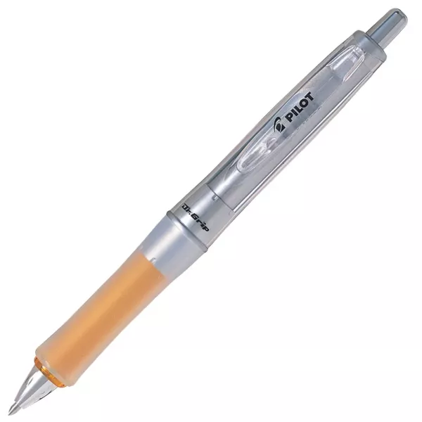 PILOT Dr. Grip Double Grip Ballpoint Pen Medium – Black Ink, Orange Grip Pilot Dr. Grip medium ballpoint pen with orange double grip for enhanced comfort