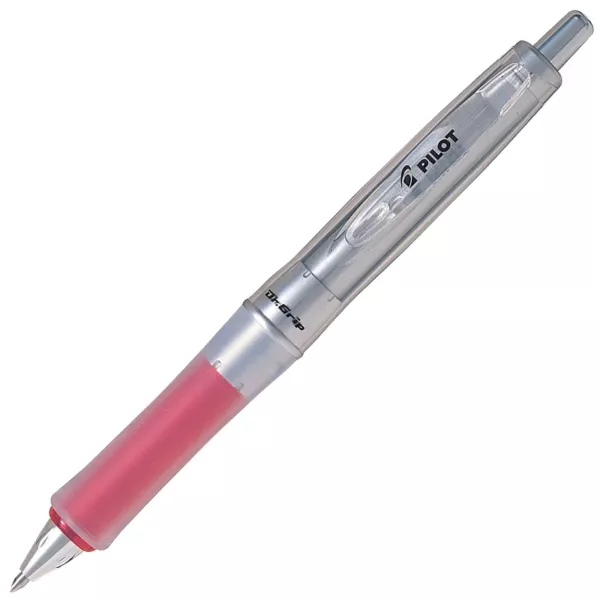 Pilot Dr. Grip medium ballpoint pen with red double grip for smooth, easy writing