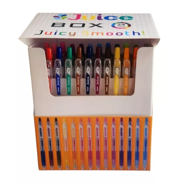 Pilot Juice Retractable Pen 0.7mm Juice Box 24 Colours Pilot Juice Gel Pen 0.7mm Retractable 24 Colour Juice Box