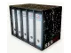 Side view of flatpack lever arch storage box for office use
