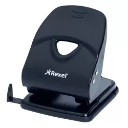 REXEL V240 Heavy Duty Punch - Black 40 Sheet