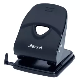 REXEL V240 Heavy Duty Punch - Black 40 Sheet