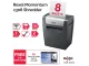 REXEL Momentum X308 Shredder – Left Side View Left side view of REXEL Momentum X308 Cross Cut Home Office Shredder
