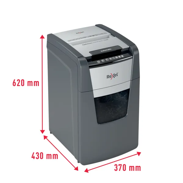 Rexel Optimum AutoFeed 130M Micro Cut Shredder - 130 Sheets Rexel Optimum AutoFeed 130M Automatic Micro Cut Paper Shredder