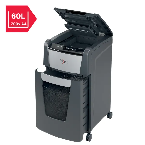 Rexel Optimum AutoFeed+ 225M Automatic Micro Cut Shredder Rexel Optimum 225M AutoFeed micro cut paper shredder for small office use