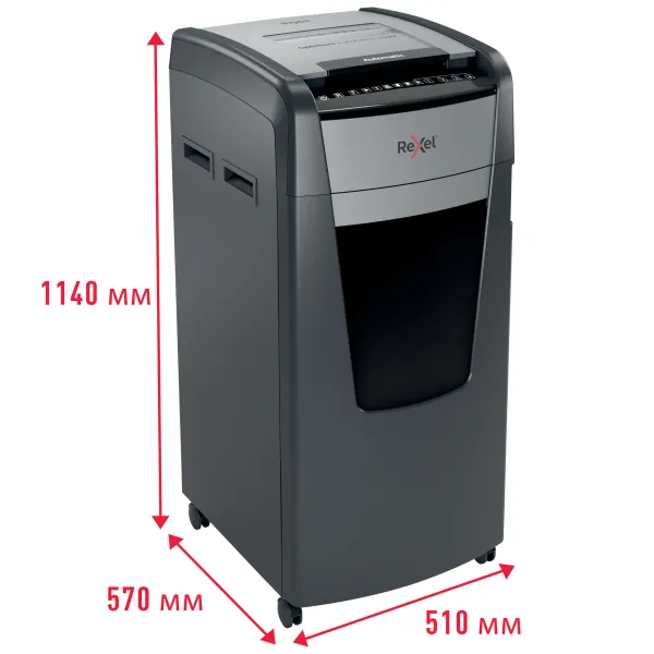 Rexel Optimum AutoFeed+ 750M Shredder Rexel Optimum AutoFeed+ 750M Automatic 750 Sheet Micro Cut Shredder