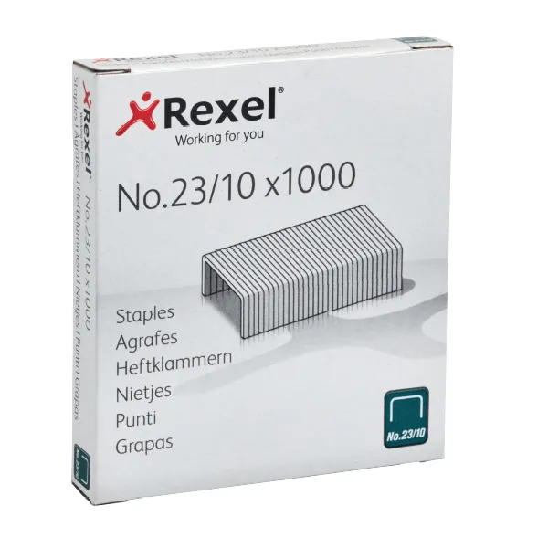 REXEL No 23/10 Staples (1000) REXEL No 23/10 Staples (1000)