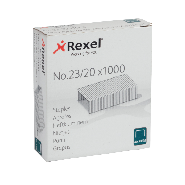 REXEL No 23/20 Staples (1000) REXEL No 23/20 Staples (1000)