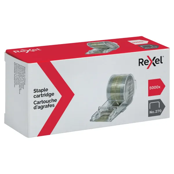 Rexel Stella 70 Staple Cartridge No. 270 – Front View Front view of Rexel Stella 70 staple cartridge No. 270