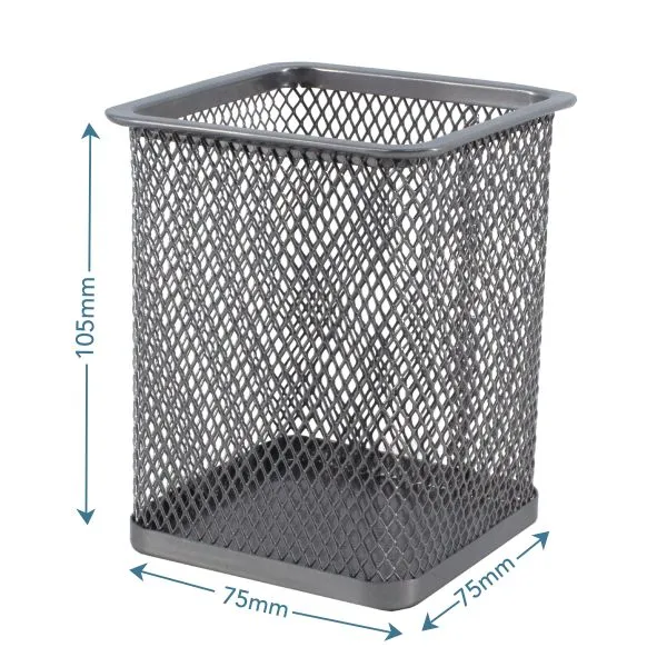 SDS Mesh Square Pen Holder - Silver SDS Mesh Square Pen Holder - Silver
