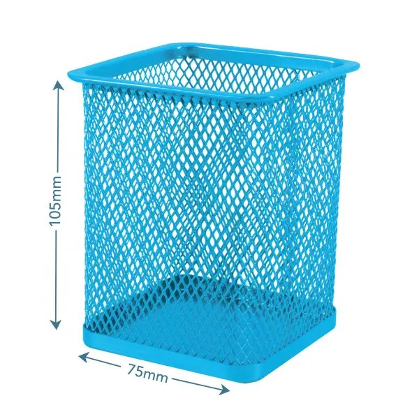 SDS Mesh Square Pen Holder - Sky Blue