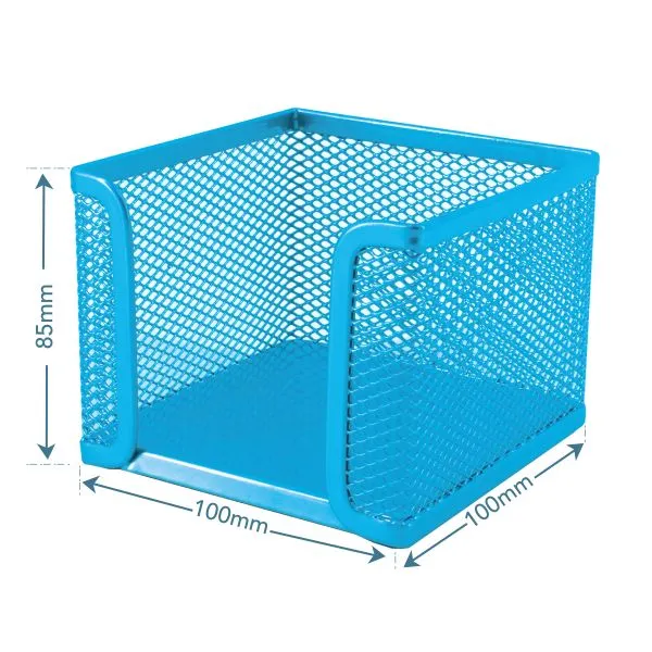 SDS Mesh Memo Cube Holder - Sky Blue SDS Mesh Memo Cube Holder - Sky Blue