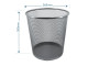 SDS Metal Mesh Waste Bin Round Large - Silver