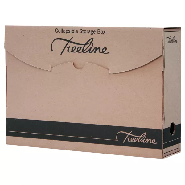 TREELINE A4 Collapsible Archive Box Kraft TREELINE A4 Collapsible Archive Box Kraft