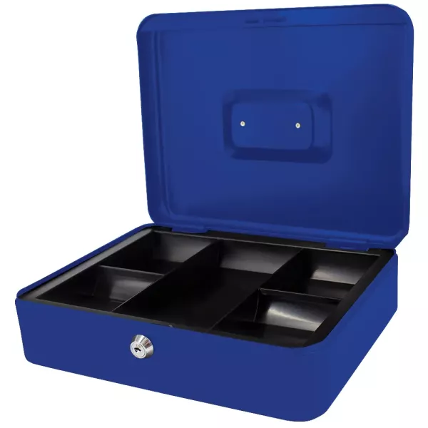 Cash Box Metal 12" - Blue Cash Box Metal 12" - Blue
