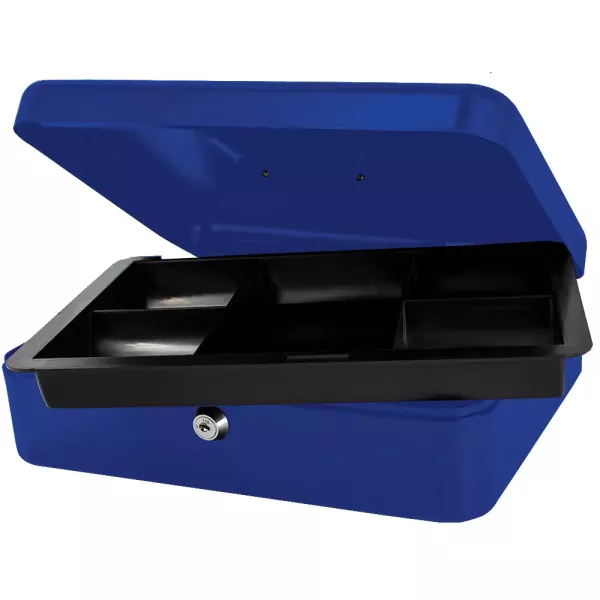 Cash Box Metal 12" - Blue Cash Box Metal 12" - Blue