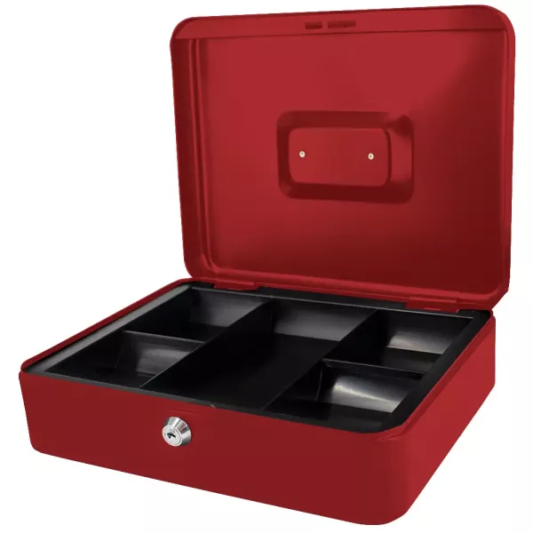 Cash Box Metal 12" - Red Cash Box Metal 12" - Red