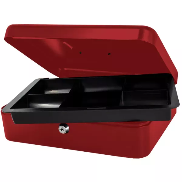 Cash Box Metal 12" - Red Cash Box Metal 12" - Red