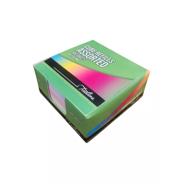Treeline Memo Cube Refill Boxed – Assorted (500 Sheets) Treeline Memo Cube Refill Boxed – Assorted (500 Sheets)