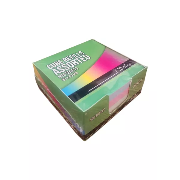 Treeline Memo Cube Refill Boxed – Assorted (500 Sheets) Treeline Memo Cube Refill Boxed – Assorted (500 Sheets)