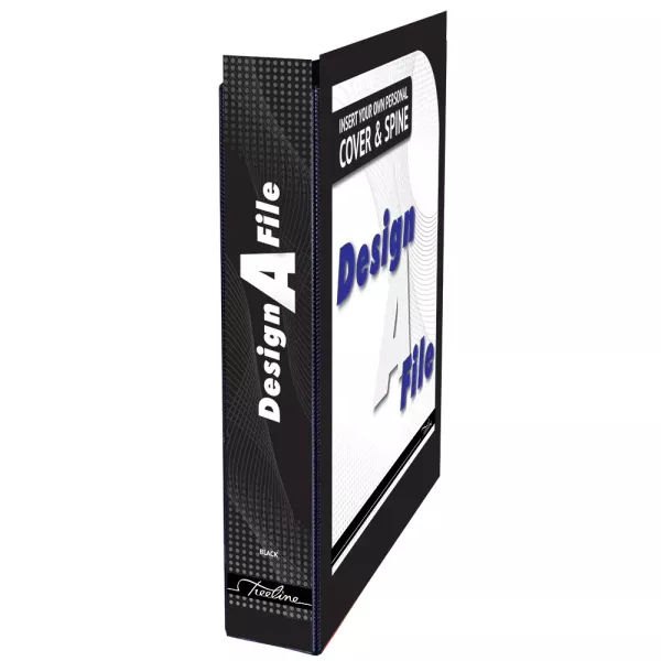 Treeline A4 Design A File Lever Arch 40mm Black