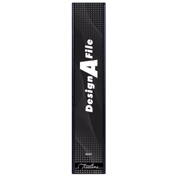 Treeline A4 Design A File Lever Arch 40mm Black