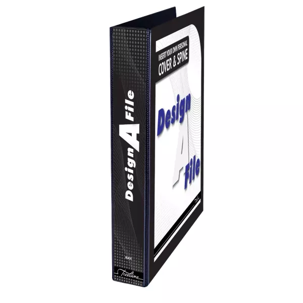 Treeline Design A File A4 4D Ringbinder 25mm Black