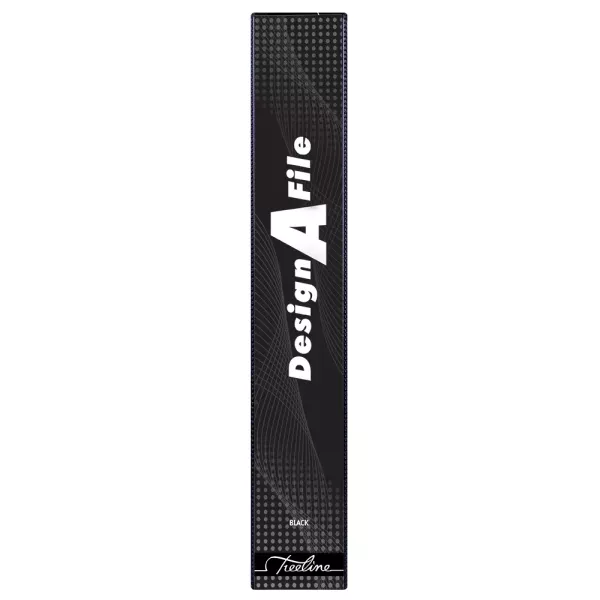 Treeline Design A File A4 4D Ringbinder 25mm Black