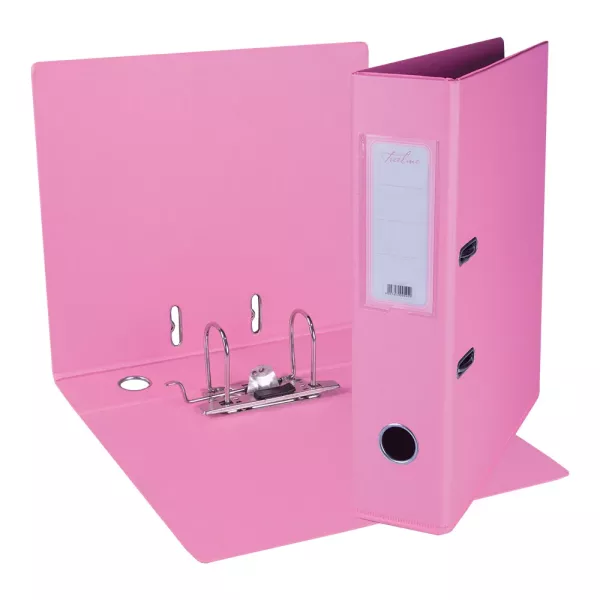 Treeline A4 Lever Arch File PVC 70mm Pink