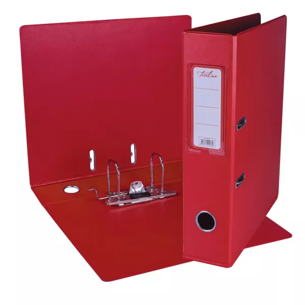 Treeline A4 Lever Arch File PVC 70mm Red