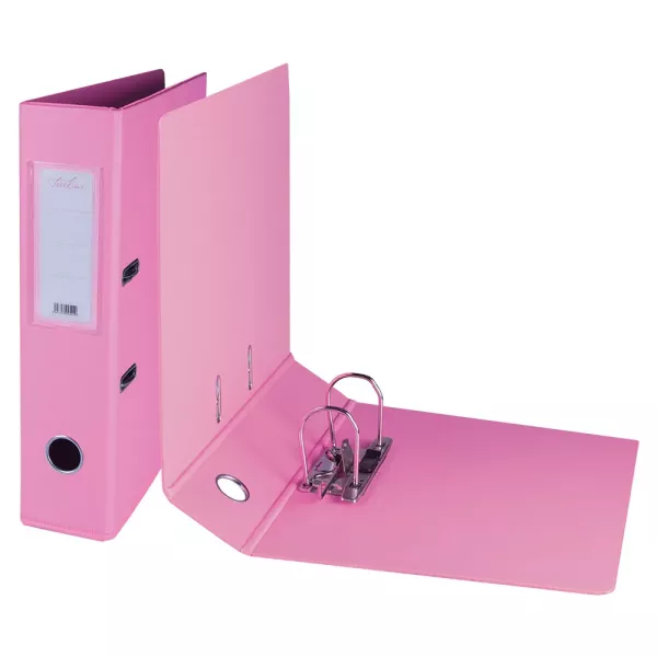 Treeline A4 Lever Arch File PVC 70mm Pink