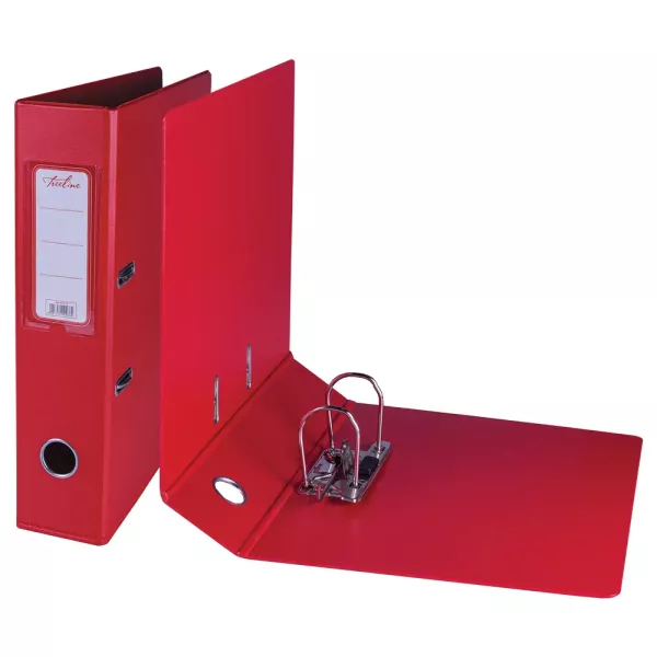 Treeline A4 Lever Arch File PVC 70mm Red