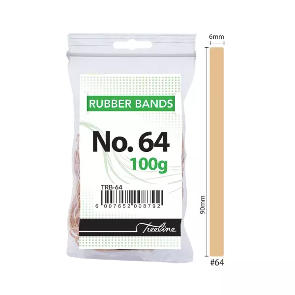 TREELINE Rubber Bands 100g - No 64 TREELINE Rubber Bands 100g - No 64